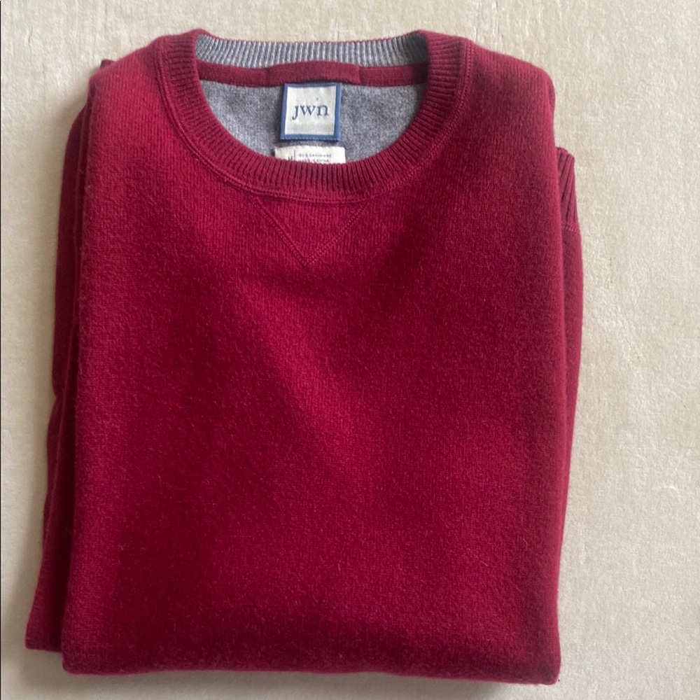 Men’s jwn Cashmere Red Sweater
